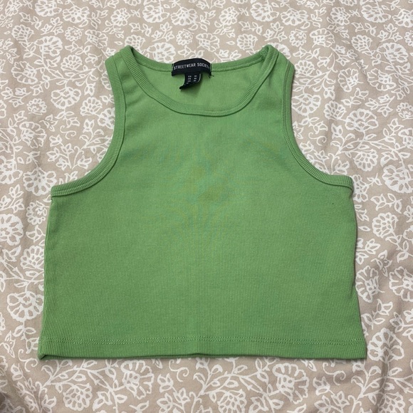 ‼️SOLD‼️Lime Green Crop Top - Picture 1 of 3